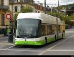 TransN - Hess Trolleybus (Lightram 19 DC) Nr.174  NE 209174 unterwegs auf der Linie ??? in der Stadt Neuchâtel am 2024.10.03