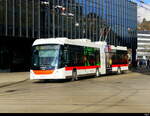 VBSG - Hess Trolleybus Nr.116 unterwegs auf der Linie 6 vor dem Bhf. St. Gallen am 2025.01.12