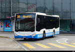 Wil Mobil - Mercedes Citaro Nr.241 SG 381890 unterwegs auf der Linie 702 bei der Zufahrt zu den Bushaltestellen vor dem Bhf.