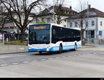 Wil Mobil - Mercedes Citaro Nr.255 SG 265057 unterwegs auf einer Dienstfahrt bei der Zufahrt zu den Bushaltestellen vor dem Bhf. Wil/SG am 2025.01.12