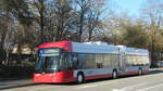 Der neueste Stadtbus Nr. 139 am 16.12.2024 beim Technorama. Auf der Linie 5 sind neu Trolleybusse (HESS lighTram 19DC) im Einsatz. Zwischen Ohrbühl und Rosenau mit Oberleitung, ausserhalb diesem Streckenteil im Batteriebetrieb.