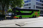 Flixbus - Setra S 531 DT unterwegs in der Stadt Zürich am 202.