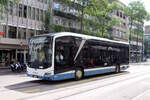 VBZ Nr. 644 (MAN New Lion's City 12E) am 27.8.2024 beim Löwenplatz