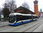 VBZ - Volvo 7900 Hybrid Nr.462 unterwegs auf der Linie 70 bei der Haltestelle Morgental in Zürich am 2024.12.27