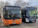 MAN Lion's City und Iveco Crossway der MVVG in Malchow am 14.03.2023