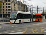 tpg - VanHool Trolleybus Nr.1656 unterwegs in der Stadt Genf am 2024.11.03