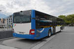 MAN Lions City 111 (ex TPN Nyon) steht am 02.09.2024 in Einsatz auf der Bahnersatz Linie nach Meiringen und wartet beim Bahnhof Interlaken Ost.