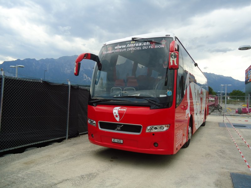 Tmr Martigny Vs 1452 Volvo Am 11 September 2011 In Thun Arena Thun Mannschaftsbus Des Fc Sion Anlasslich Des Spiels Fc Thun Fc Sion Bus Bild De