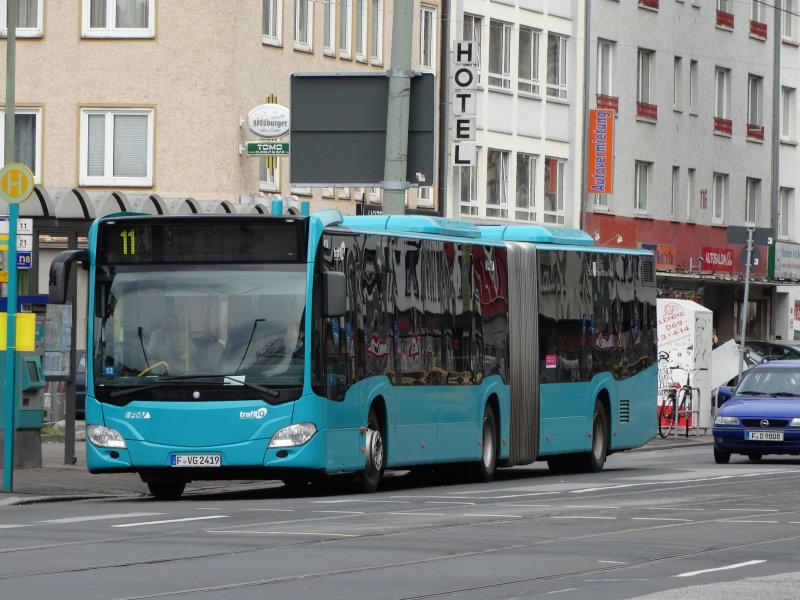 Vgf Mercedes Benz Citaro C2 G 419 Euro5 Am 04 04 15 Als Sev Fur Die Linie 11 In Frankfurter Gallusviertel Bus Bild De