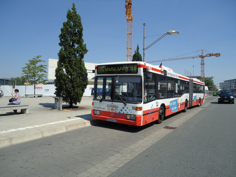 Wvg Wolfsburg Nr 791 Wob Ax 91 Mercedes O 405gn Am 9 Juli 10 Wolfsburg Hauptbahnhof Bus Bild De